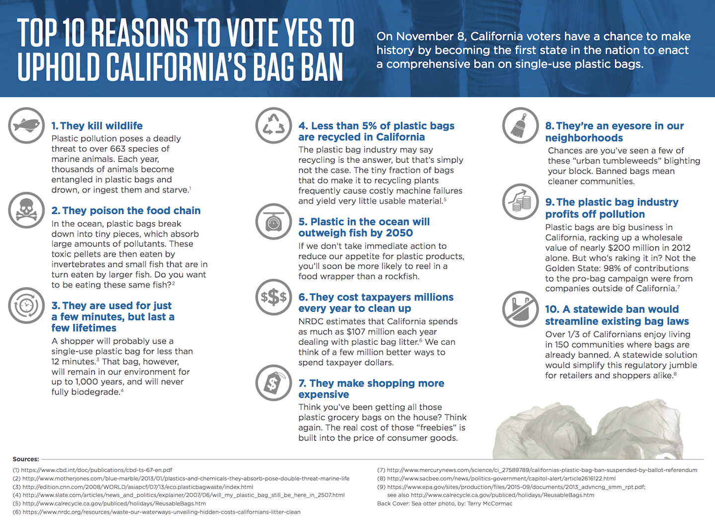 Top 10 Reasons To Vote Yes On Prop 67 For A California Bag Ban Surfrider Foundation